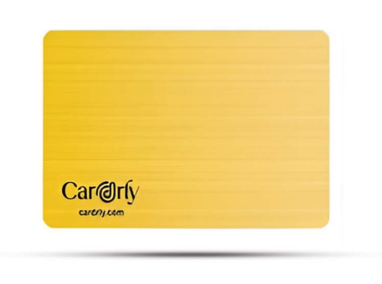 Brushed Gold Metal Card