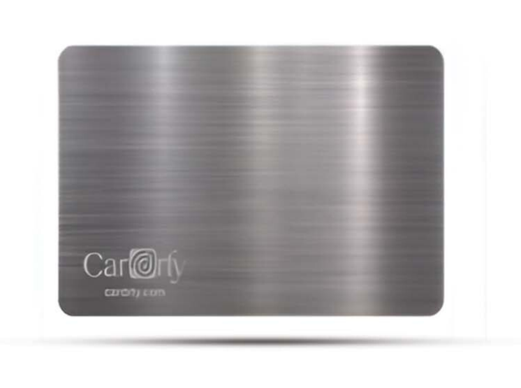 Brushed Silver Metal Card