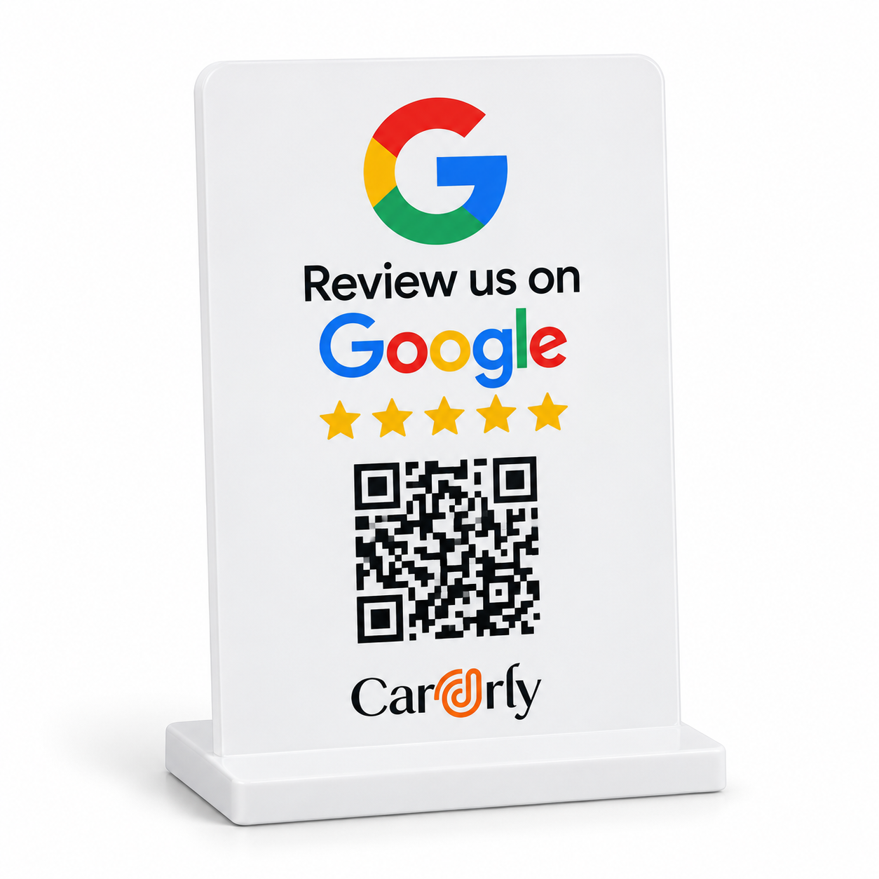 Cardrly Google review stand