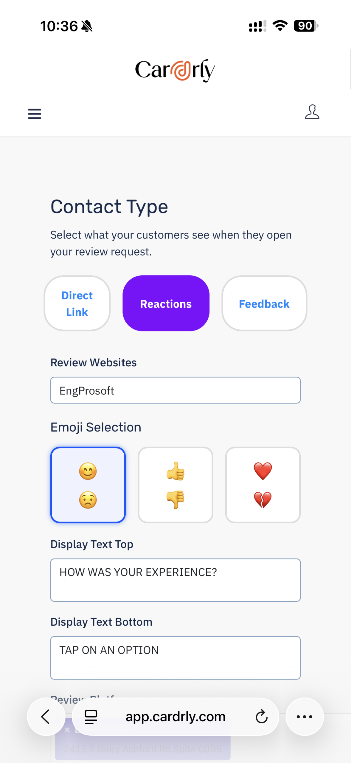 Review-page builder